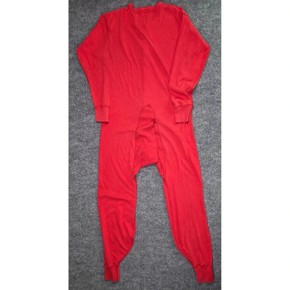 Carhartt Union Suit Mens XL Red Thermal‎ One Piece Long John Base Layer USA K12